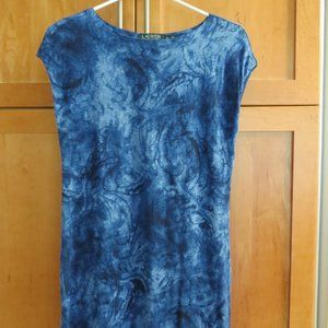 Lauren Ralph Lauren SOFT LINEN Pencil Stretch Dress Size PXS